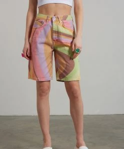 The Ragged Priest Acid Denim Short WOMEN'S