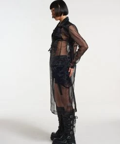 The Ragged Priest NEW ARRIVALS Gatekeeper Organza Trench Coat