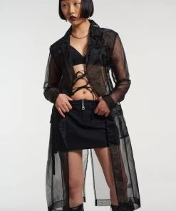 The Ragged Priest NEW ARRIVALS Gatekeeper Organza Trench Coat