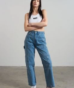 The Ragged Priest Combat Jean - Light Blue NEW ARRIVALS