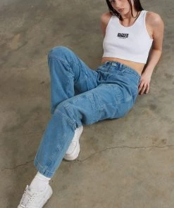 The Ragged Priest Combat Jean - Light Blue NEW ARRIVALS