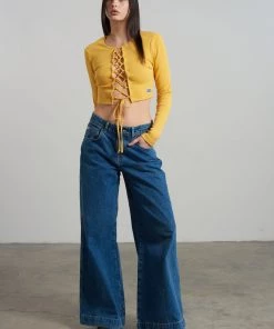 The Ragged Priest Cosmic Lace Up Top