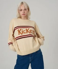 The Ragged Priest WOMEN'S Kickers Classics Cream Logo Knit