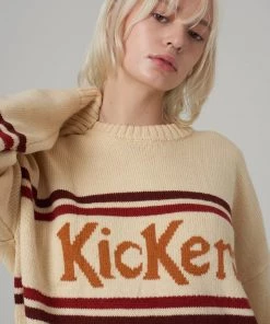 The Ragged Priest WOMEN'S Kickers Classics Cream Logo Knit
