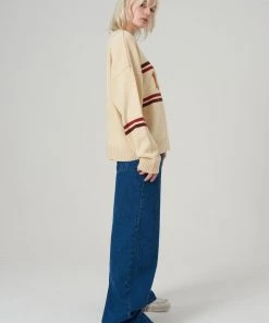 The Ragged Priest WOMEN'S Kickers Classics Cream Logo Knit