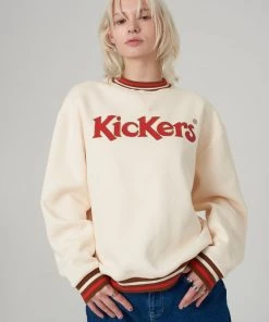 The Ragged Priest WOMEN'S Kickers Classics Cream Appliqué Logo Sweat