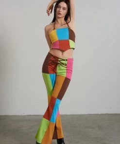 The Ragged Priest Rodeo Panelled Halter Top WOMEN'S