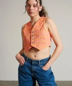 The Ragged Priest Polly Denim Waistcoat WOMEN'S