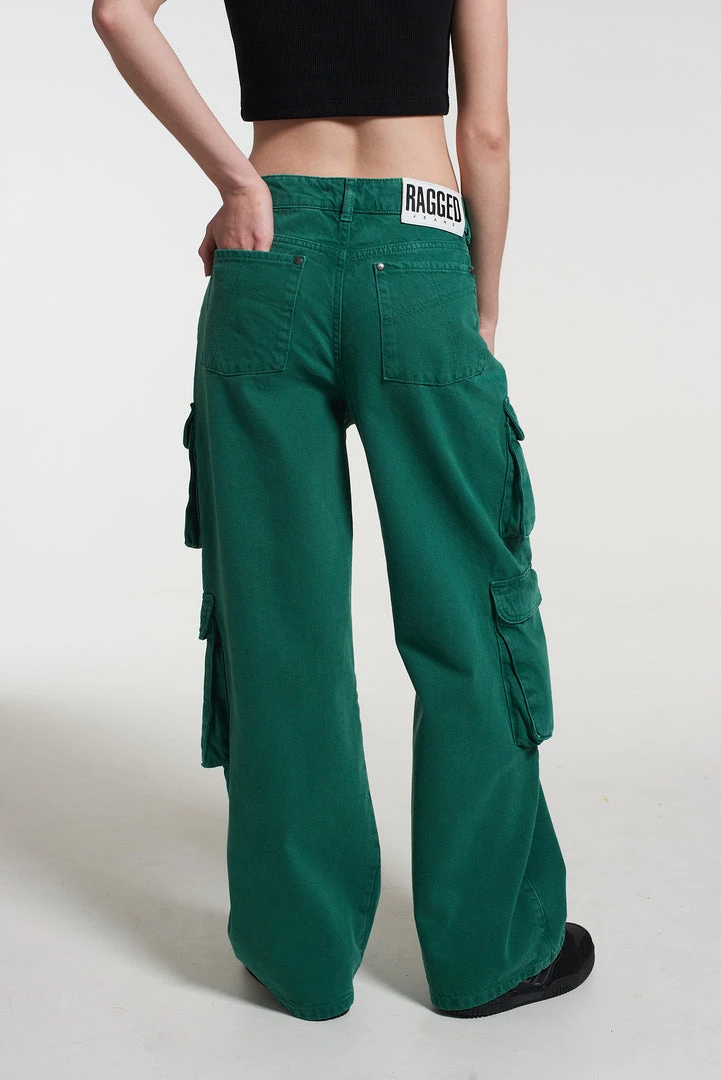 The Ragged Priest NEW ARRIVALS Combat Release Jean - Green 5 The Ragged Priest NEW ARRIVALS Combat Release Jean - Green