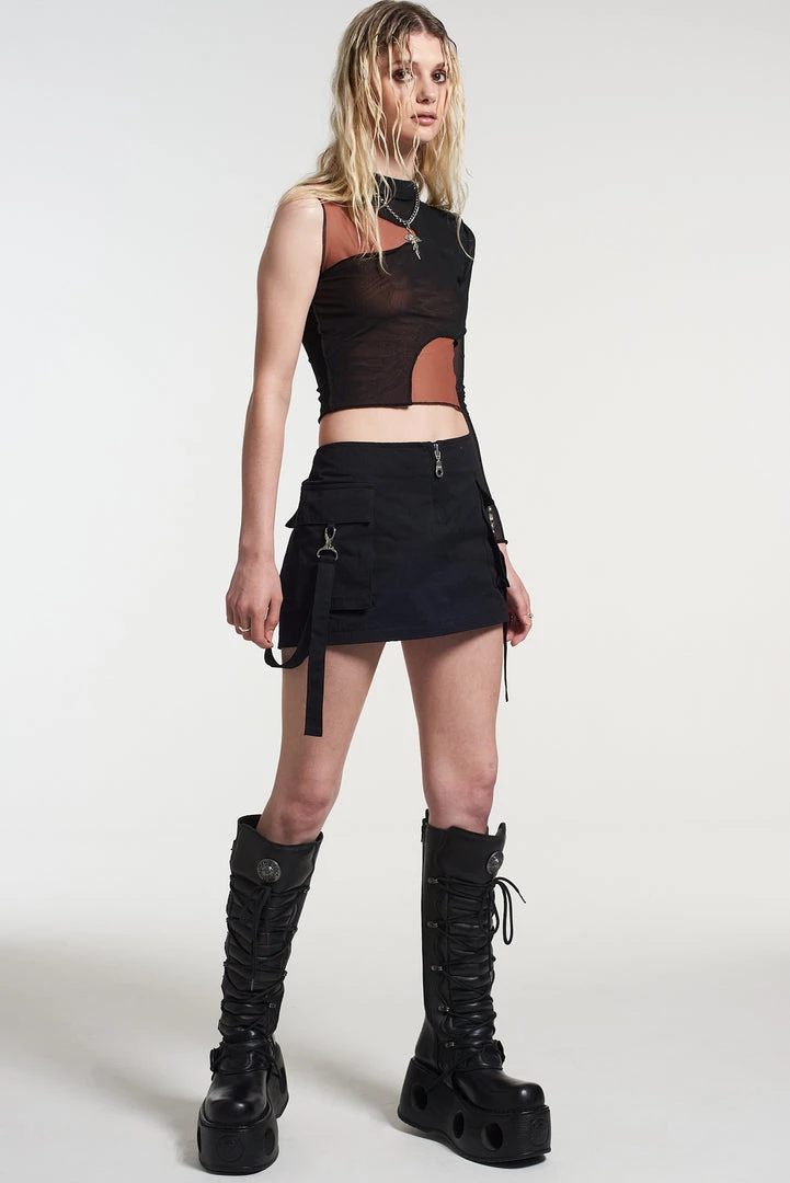 The Ragged Priest Force Cargo Mini Skirt 2 The Ragged Priest Force Cargo Mini Skirt