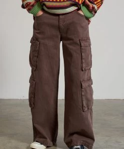 The Ragged Priest NEW ARRIVALS Explorer Brown Cargo Jean