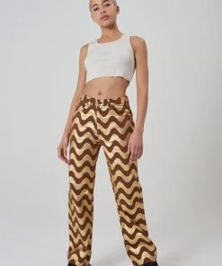 The Ragged Priest Wave Jean - Gold WOMEN'S