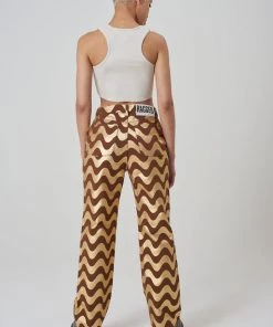 The Ragged Priest Wave Jean - Gold WOMEN'S