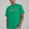 The Ragged Priest MEN'S Kickers Classics Green Print And Embroidery Tee