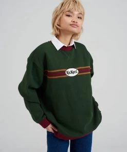 The Ragged Priest RETRO EDIT Kickers Classics Forest Green Sweatshirt