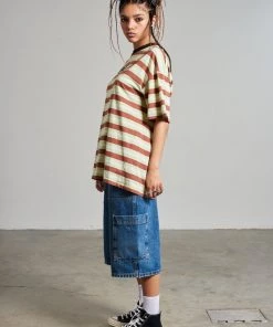 The Ragged Priest Ragged Oversized Stripe Tee WOMEN'S