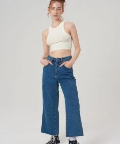 The Ragged Priest Grip Skater Jean - Blue WOMEN'S