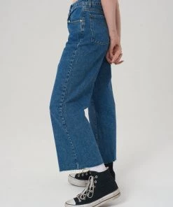 The Ragged Priest Grip Skater Jean - Blue WOMEN'S