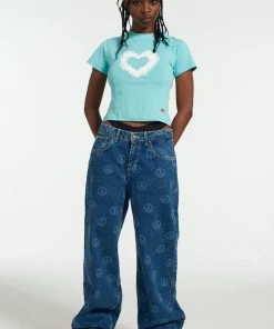 The Ragged Priest Hope Peace Sign Release Jean NEW ARRIVALS