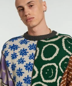 The Ragged Priest NEW ARRIVALS Torn Patchwork Jumper 8 The Ragged Priest NEW ARRIVALS Torn Patchwork Jumper