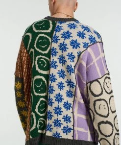 The Ragged Priest NEW ARRIVALS Torn Patchwork Jumper 10 The Ragged Priest NEW ARRIVALS Torn Patchwork Jumper