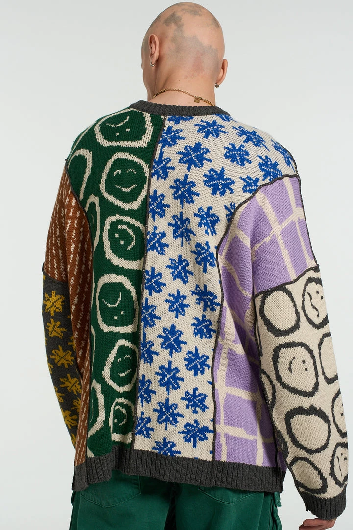 The Ragged Priest NEW ARRIVALS Torn Patchwork Jumper 5 The Ragged Priest NEW ARRIVALS Torn Patchwork Jumper