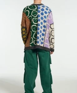 The Ragged Priest NEW ARRIVALS Torn Patchwork Jumper 11 The Ragged Priest NEW ARRIVALS Torn Patchwork Jumper