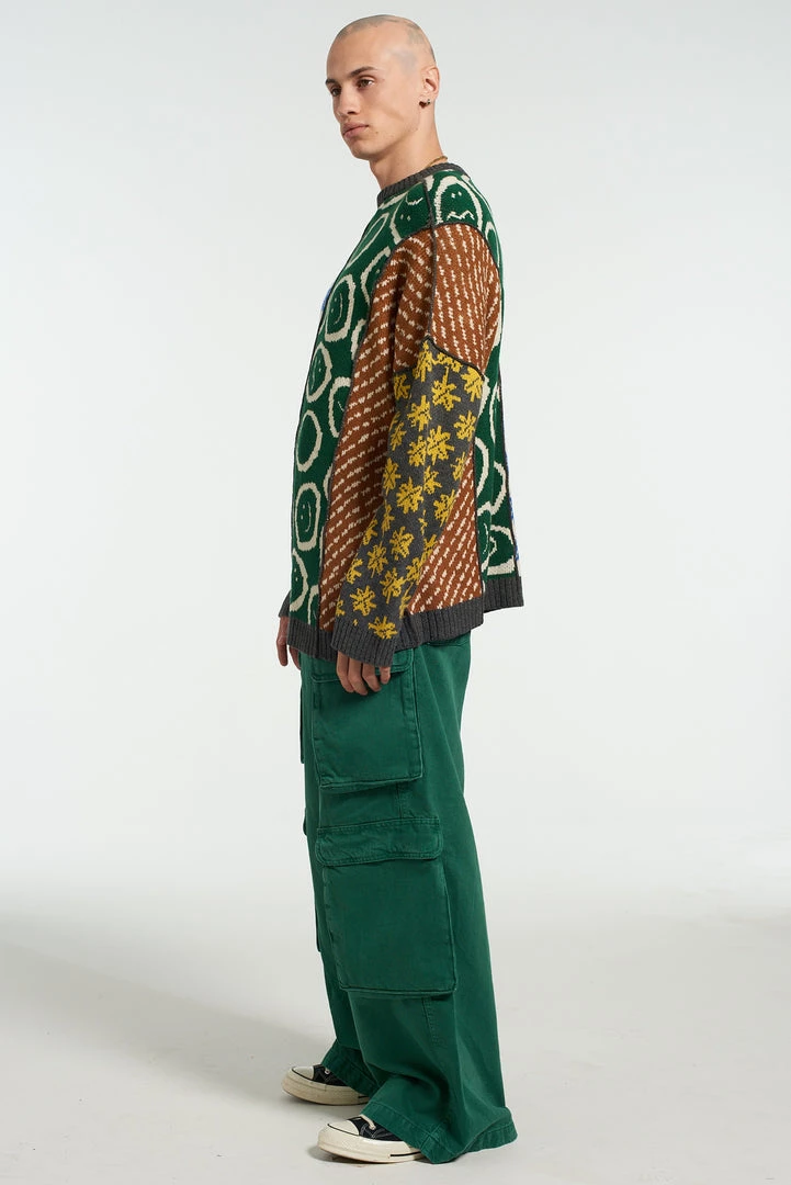 The Ragged Priest NEW ARRIVALS Torn Patchwork Jumper 4 The Ragged Priest NEW ARRIVALS Torn Patchwork Jumper