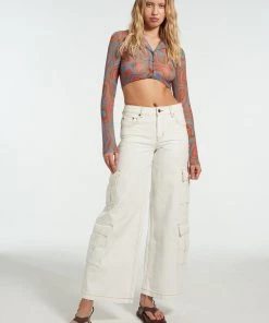 The Ragged Priest NEW ARRIVALS Milk It Hue Mesh Top