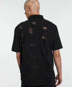 The Ragged Priest Keeper Distressed Denim Shirt 13 The Ragged Priest Keeper Distressed Denim Shirt