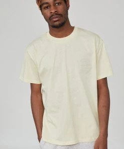 The Ragged Priest MEN'S Kickers Classics Beige Embossed Logo Tee