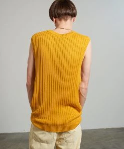 The Ragged Priest NEW ARRIVALS Kickers Classics Yellow Knit Vest