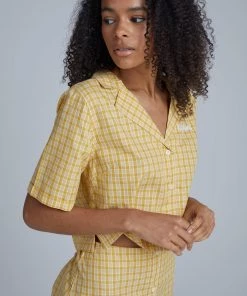 The Ragged Priest Kickers Classics Yellow Check Shirt WOMEN'S