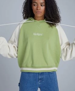 The Ragged Priest Kickers Classics Green Raglan Hoodie