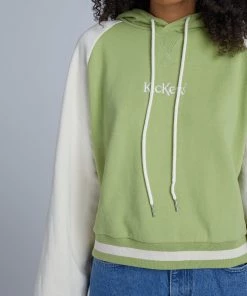 The Ragged Priest Kickers Classics Green Raglan Hoodie