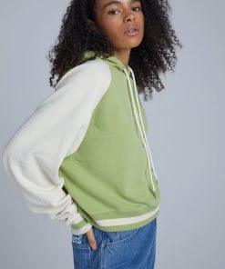 The Ragged Priest Kickers Classics Green Raglan Hoodie