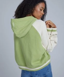 The Ragged Priest Kickers Classics Green Raglan Hoodie