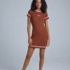 The Ragged Priest Kickers Classics Rust Knit Mini Dress