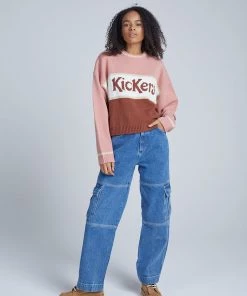 The Ragged Priest WOMEN'S Kickers Classics Dusty Pink Knit