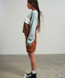 The Ragged Priest Kickers Classic Blue & Brown Logo Sweat NEW ARRIVALS