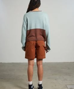 The Ragged Priest Kickers Classic Blue & Brown Logo Sweat NEW ARRIVALS