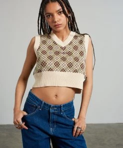 The Ragged Priest NEW ARRIVALS Kickers Classics Gingham Knit Vest