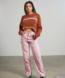 The Ragged Priest Kickers Classics Rust Cropped Knit NEW ARRIVALS