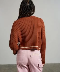 The Ragged Priest Kickers Classics Rust Cropped Knit NEW ARRIVALS