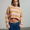 The Ragged Priest Kickers Classics Multi Stripe Cropped Knit NEW ARRIVALS