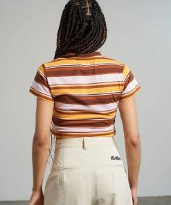 The Ragged Priest NEW ARRIVALS Kickers Classics Multi Stripe Ringer Tee