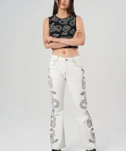 The Ragged Priest WOMEN'S Milk It Cobra Jean Ecru