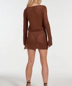 The Ragged Priest Milk It Liquid Tie Front Knit Top NEW ARRIVALS