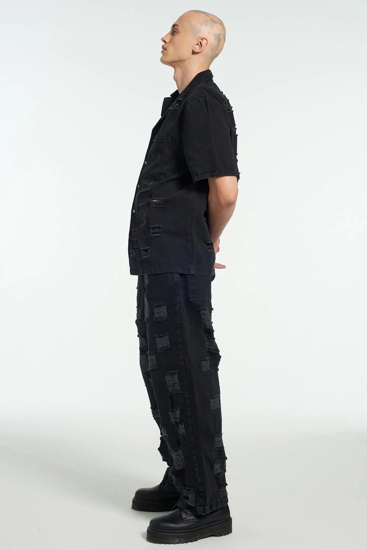 The Ragged Priest Keeper Distressed Denim Shirt 5 The Ragged Priest Keeper Distressed Denim Shirt