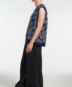 The Ragged Priest NEW ARRIVALS Confusion Knit Jumper Vest